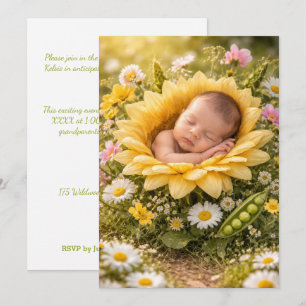 INVITATION TÉLÉCHARGEMENT NUMÉRIQUE D'INVITATION BÉBÉ TOURNES