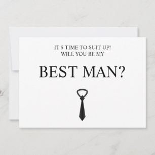 Invitation Téléchargement numérique Groomsman Card, Groomsmen