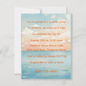Invitation Téléchargement numérique initial pour anniversaire (Dos)