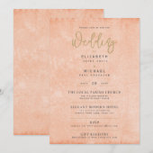 Invitation Téléchargement numérique instantané du Mariage Cor (Devant / Derrière)