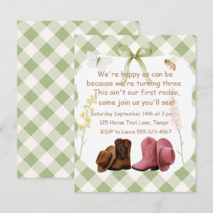 Invitation Téléchargement numérique pour l'anniversaire de ju
