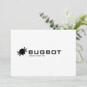 Invitation Télécharger le logo du bug robotique | Marque tech (Debout devant)