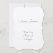 Invitation Télécharger une image de famille dans une forme d' (Dos)