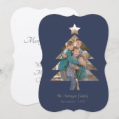 Invitation Télécharger une image de famille dans une forme d' (Devant / Derrière)