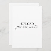 Invitation Téléchargez le vôtre (Devant / Derrière)