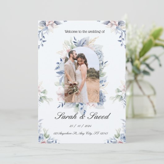 Invitation Telegram "Mariage de rêve" (Debout devant)
