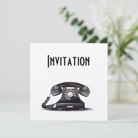 Invitation Téléphone (Debout devant)