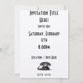 Invitation Téléphone (Dos)