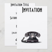 Invitation Téléphone (Devant / Derrière)