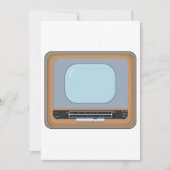 Invitation Télévision à l'ancienne (Devant)