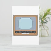 Invitation Télévision à l'ancienne (Debout devant)