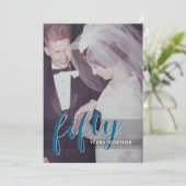 Invitation TELLE ANNÉE - 50e anniversaire de mariage & Photo (Debout devant)