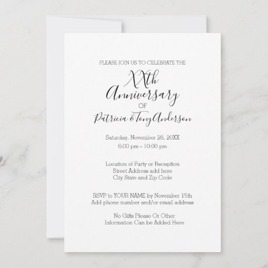 Invitation TELLE ANNÉE - Noces de mariage & Photo Nous sommes (Dos)