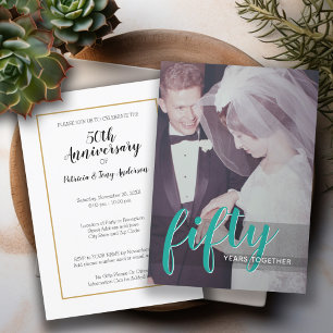Invitation TELLE OU TELLE ANNÉE - 50e anniversaire de mariage