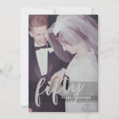 Invitation TELLE OU TELLE ANNÉE - 50e anniversaire de mariage (Devant)