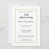 Invitation TELLE OU TELLE ANNÉE - 50e anniversaire de mariage (Dos)