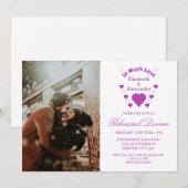 Invitation Tellement d'amour Mariage de répétition dîner (Devant / Derrière)