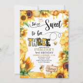 Invitation Tellement doux pour être trois 3e anniversaire Inv (Devant)