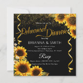 Invitation Tellement élégant Tournesol Répétition Dîner Invit (Devant)