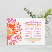 Invitation TELLEMENT JOLIE de bat mitzvah de (Debout devant)