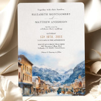 Telluride Colorado Ski Winter Wonderland Mariage