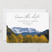 Invitation Telluride Mariage Colorado Enregistrer la date (Devant)