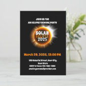 Invitation Témoin de l'éclipse solaire partielle 3/29/2025 (Debout devant)