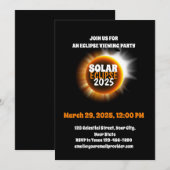 Invitation Témoin de l'éclipse solaire partielle 3/29/2025 (Devant / Derrière)
