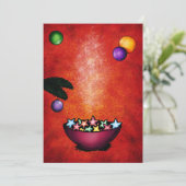 Invitation témoin de noël bowl étoile biscuits (Debout devant)