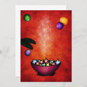 Invitation témoin de noël bowl étoile biscuits (Devant / Derrière)