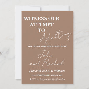 Invitation Témoin de notre tentative d'adultère fête du récha