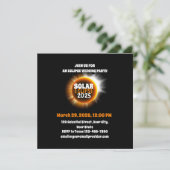 Invitation Témoin de Total Solar Eclipse 3/29/2025 USA (Debout devant)