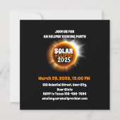 Invitation Témoin de Total Solar Eclipse 3/29/2025 USA (Devant)