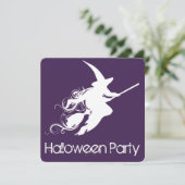 Invitation Témoin volant Silhouette Halloween Party Invitatio (Debout devant)
