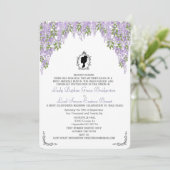 Invitation Température minimale de régence Wisteria Floral Ro (Debout devant)