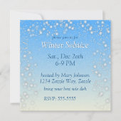 Invitation Tempête de neige Solstice hiver (Devant)