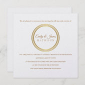 Invitation Temple Mariage Réception Invitation-Cercle Éternel (Devant / Derrière)
