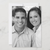 Invitation Temple Vert/Blanc Minimal Mariage Deux Réception (Dos)