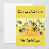 INVITATION **TEMPS DE CÉLÉBRER LES FÊTES** (Devant / Derrière)