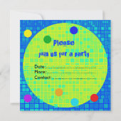 Invitation Temps De Célébrer L'Invitation De Fête Multicolor (Dos)
