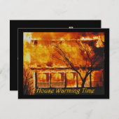 Invitation Temps de chauffage de Chambre (Devant / Derrière)