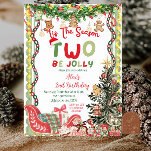 Invitation Temps de fantaisie bizarre DEUX pour un joyeux ann