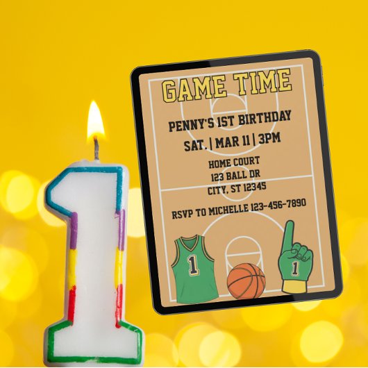 Invitation Temps de jeu, Basket-ball 1er anniversaire