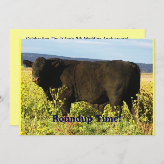 Invitation Temps de rassemblement ! Commande de bétail - (Devant / Derrière)