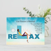 Invitation Temps De Relaxer L'Invitation De La Partie De Retr (Debout devant)