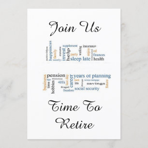 INVITATION "TEMPS DE RETRAITER" FÊTE DU PARTI DE RETRAITE