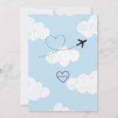 Invitation Temps DEUX Voler, Avion 2e anniversaire (Dos)