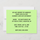 INVITATION TEMPS D'HAMAC GAGNÉ PAR ~ D'INVITATION DE PARTIE (Dos)