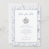 Invitation Temps Élégant Pour La Fête des mariées De Thé (Devant)