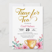 Invitation Temps pour la Fête des mariées de Parties scintill (Devant)